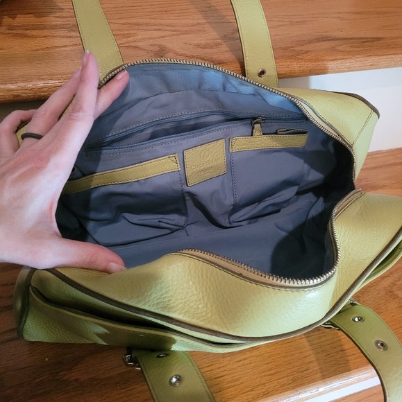 NWOT Cole Haan Light Green Leather Bag - Picture 8 of 13